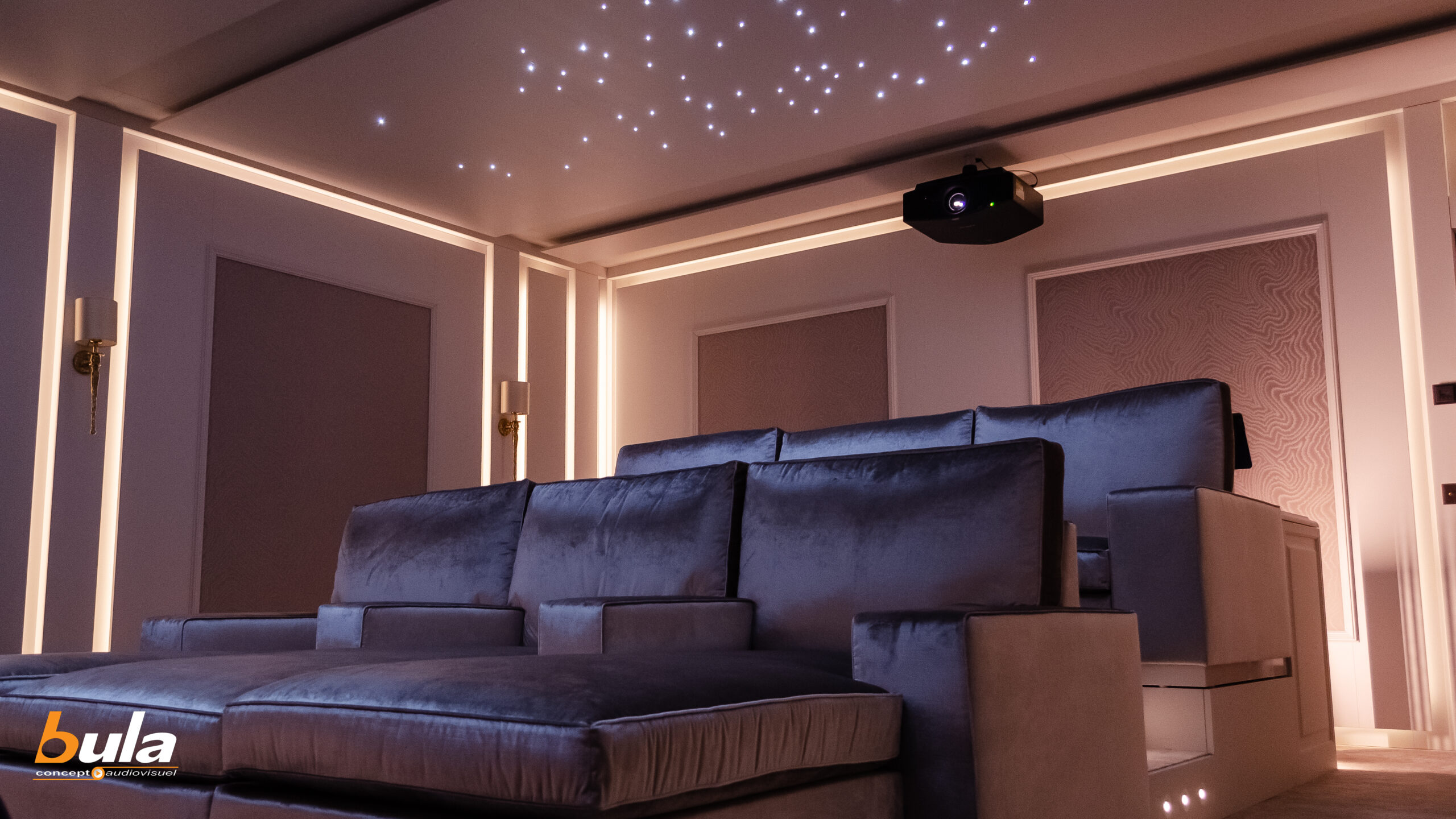 Salle de cinéma privée, projection Salle de cinéma privée, projection